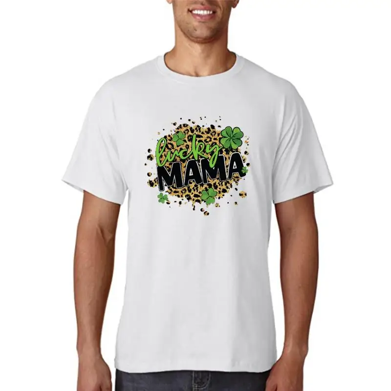 Women Fashion Love Leopard Letter Sweet Summer Mama Mom Mother Tshirts Clothes Graphic T Top Lady Print Female Tee T-Shirt