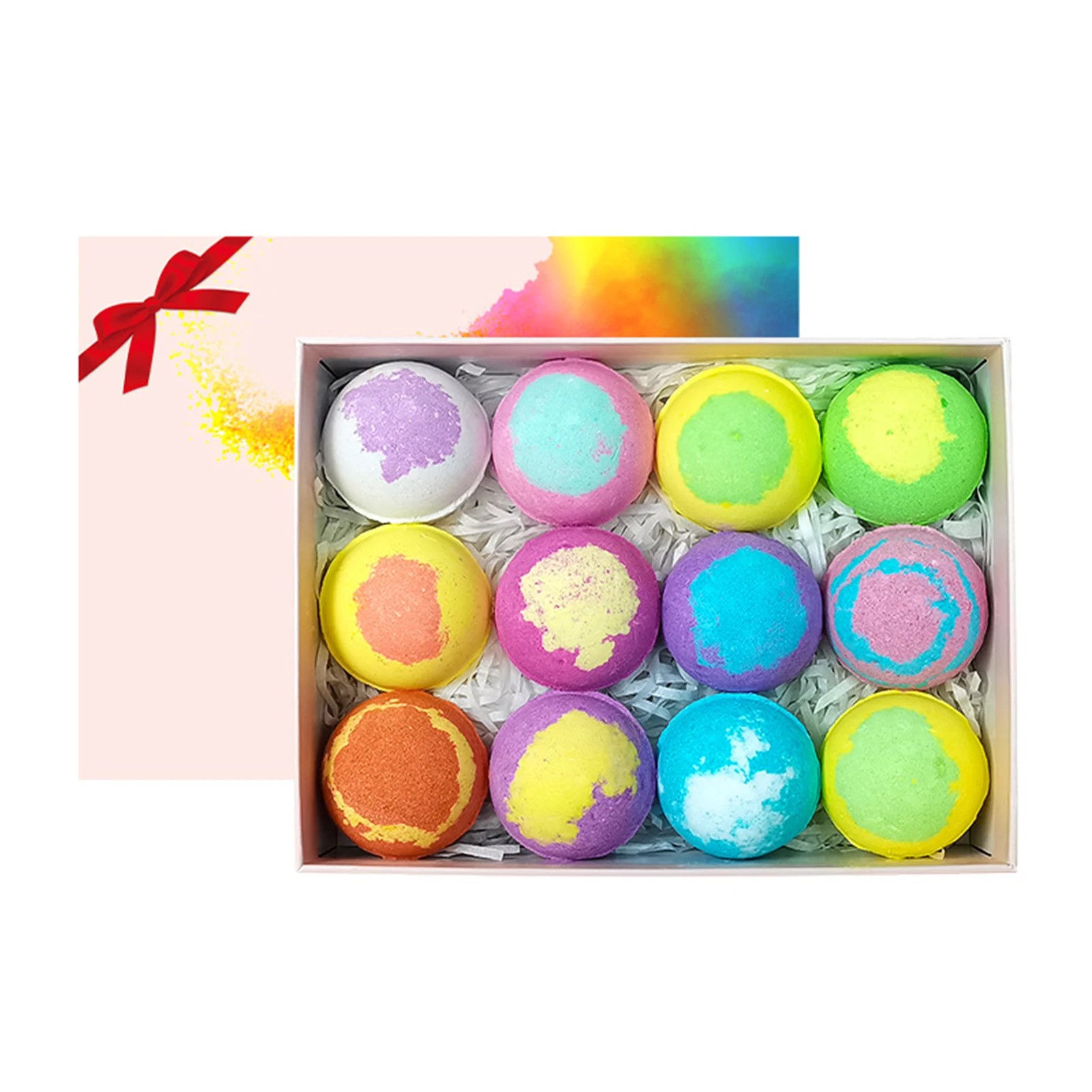 12piece Refreshing Bath For Women Gifts With Exfoliating Properties Bath Bombss Making Kit