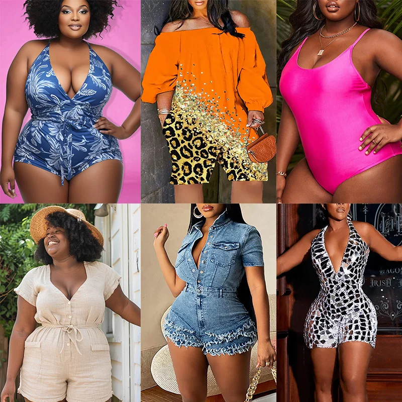 Plus Size Beach Blue Water Ripples Spring Summer V Neck Swimsuit Fabric One Pieces Swimwear