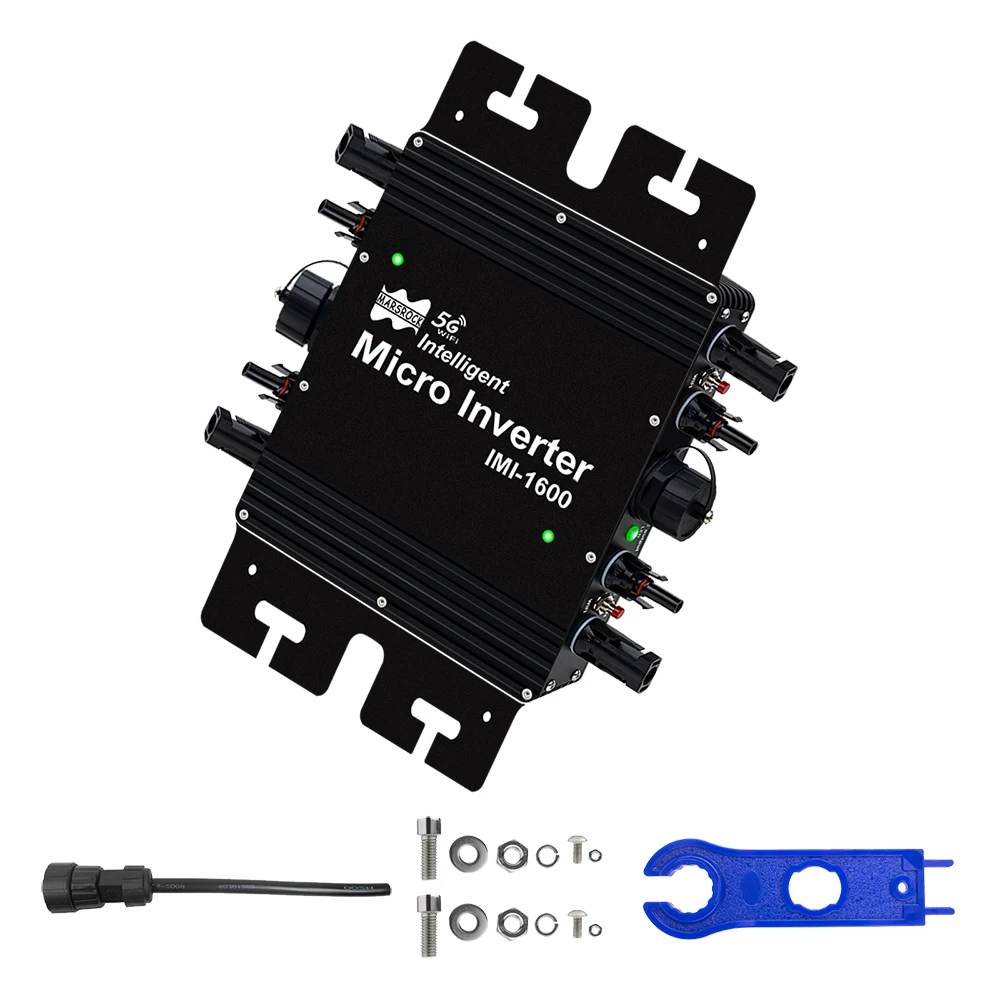 1600W Solar Micro Inverter MPPT WiFi Grid tie Micro Inverter 22-50VDC 230VAC 120VAC For Solar Panel Power Generate Home System