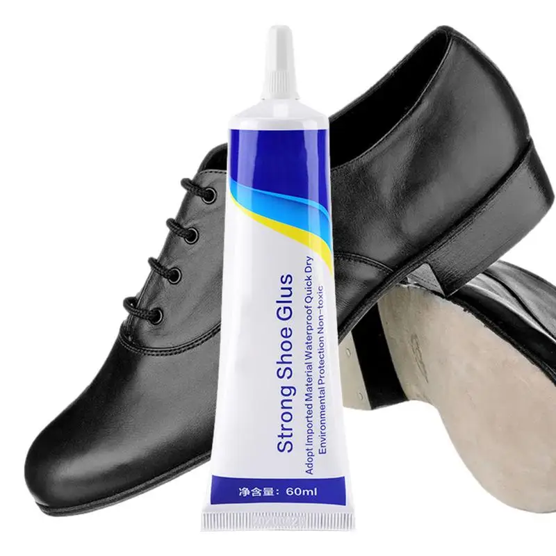 60ml Shoe Glue Shoemaker Repair Adhesive Waterproof Wear-Resistant Super Strong Shoe Adhesive For Worn Shoes Boots Leather Goods