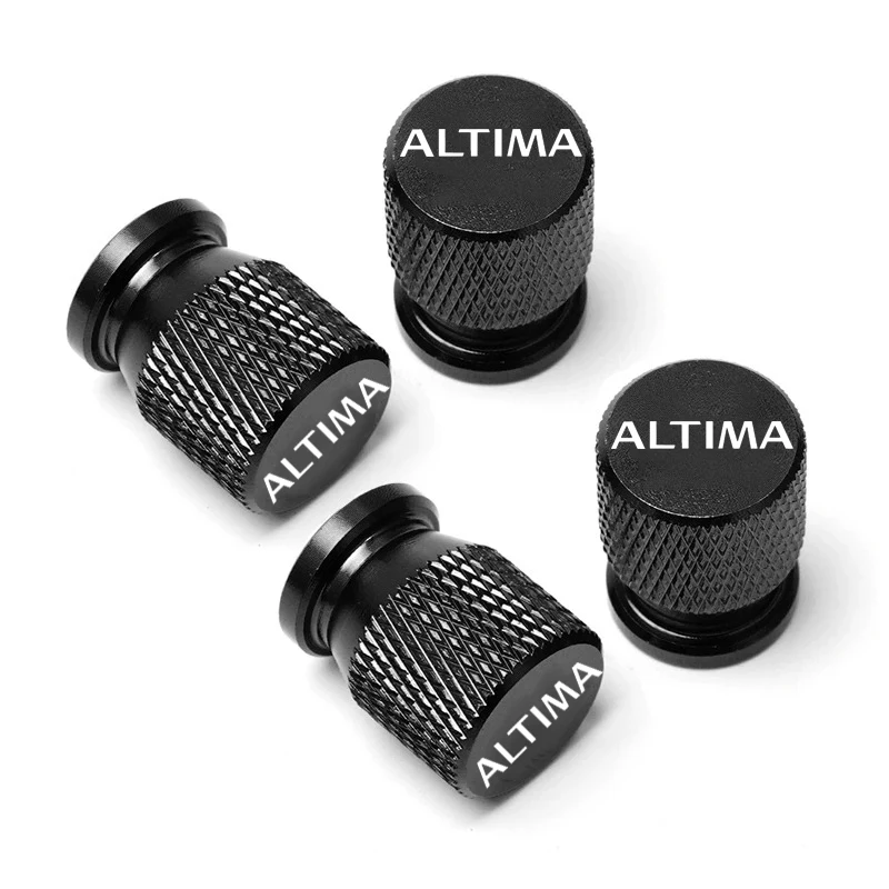 4Pcs Car Wheel Tire Valve Caps Tyre Stem Covers Airdust Waterproof For Nissan ALTIMA Car Decor Auto Accessories