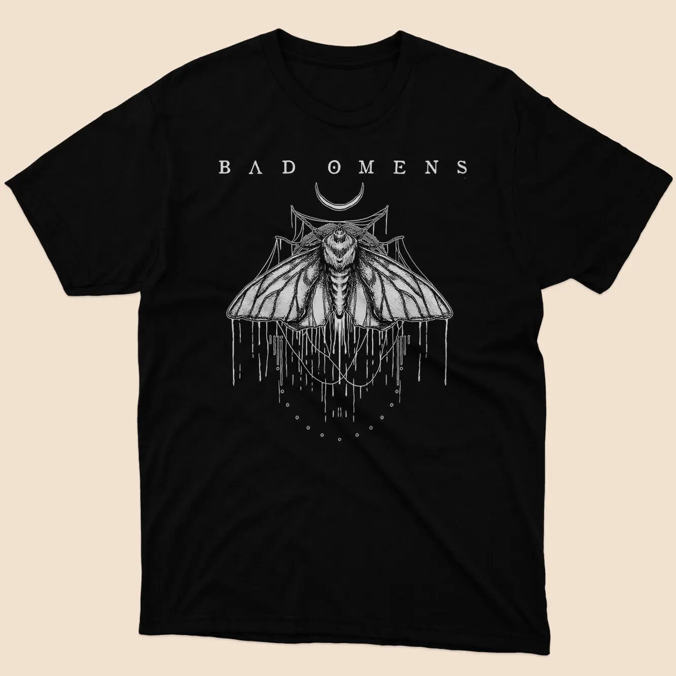 Moth Essential Bad Omens Music T-Shirt Black Size S to 5xl