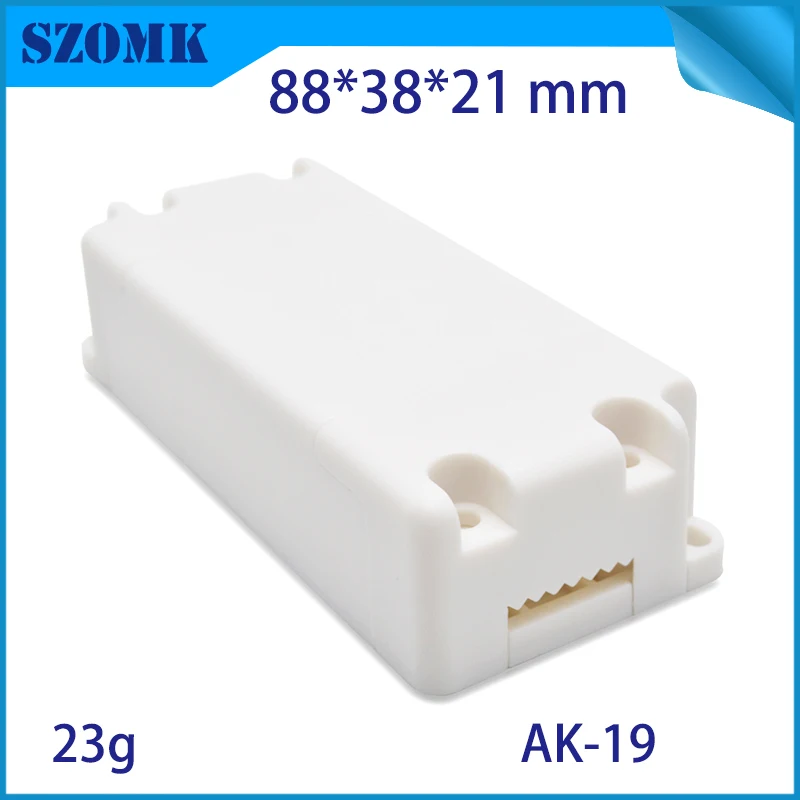5PCS/Lot AK-19 Diy Led Driver Power Supply Plastic Enclosure Custom Plastic LED Electronics Project Box Case 88X38X21mm