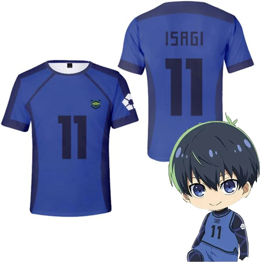 New Anime BLUE LOCK 3D Printed Men's T-shirt, Men's and Women's Oversized Fashionable Football Sports Children&ap
