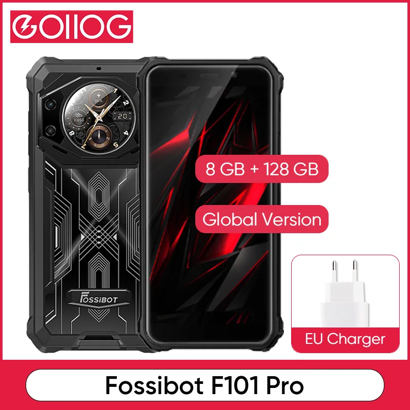 Global Version Fossibot F101 Pro Smartphone Helio P60 Octa Core 10600mAh Massive Battery 24MP Double Camera 5.45" HD+ Displ