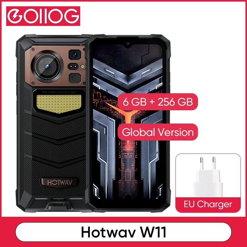 Hotwav W11 Global Version 20800mAh Large Battery Smartphone 64MP Ultra Clear Pixel 33W Fast Charging 280m Lumen Camping light