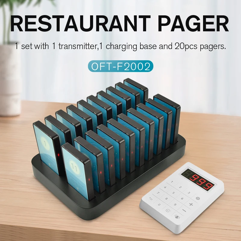 Restaurant Pager System Buzzer Guest Calling Pagers And Beepers For Food Truck Church Nursery Hospital