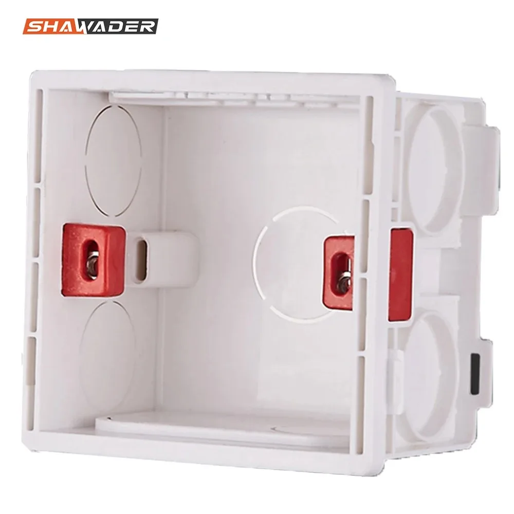 86 Switch Box Wall Mount Rectangle Handy Electrical Mounting Boxes Secret Stash Conduit PC Flame Retardant Material