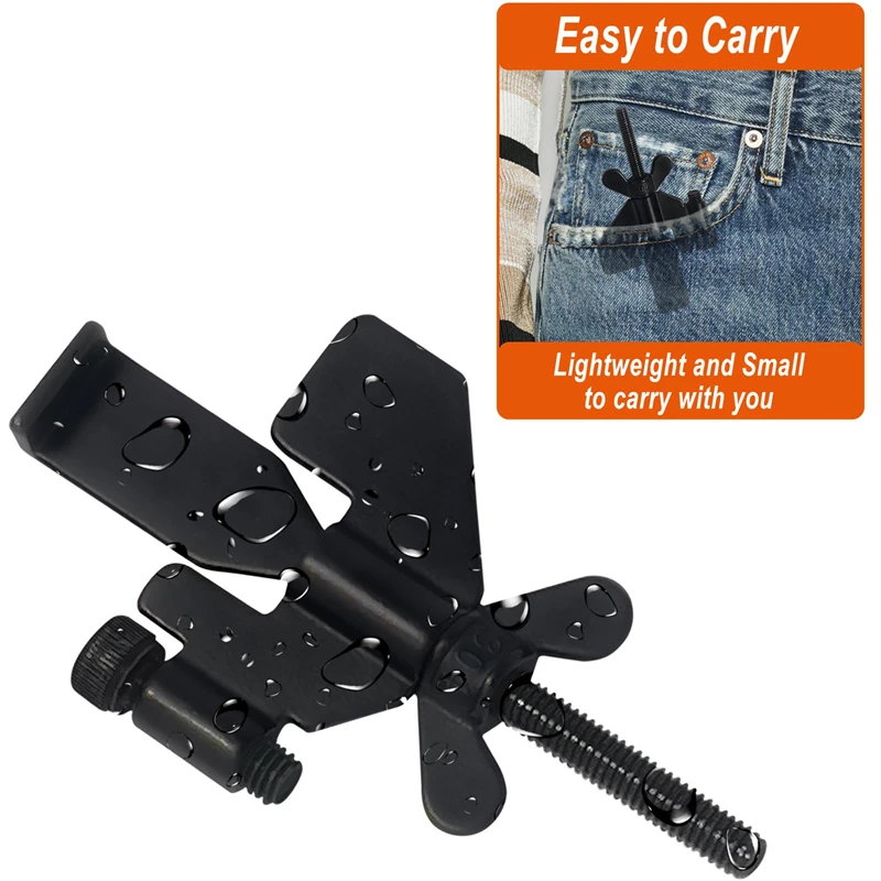 Portable Door Lock Privacy Extra Security Lock Anti Theft Travel Inside Door Locker for Traveling Home Bedroom Apartmen