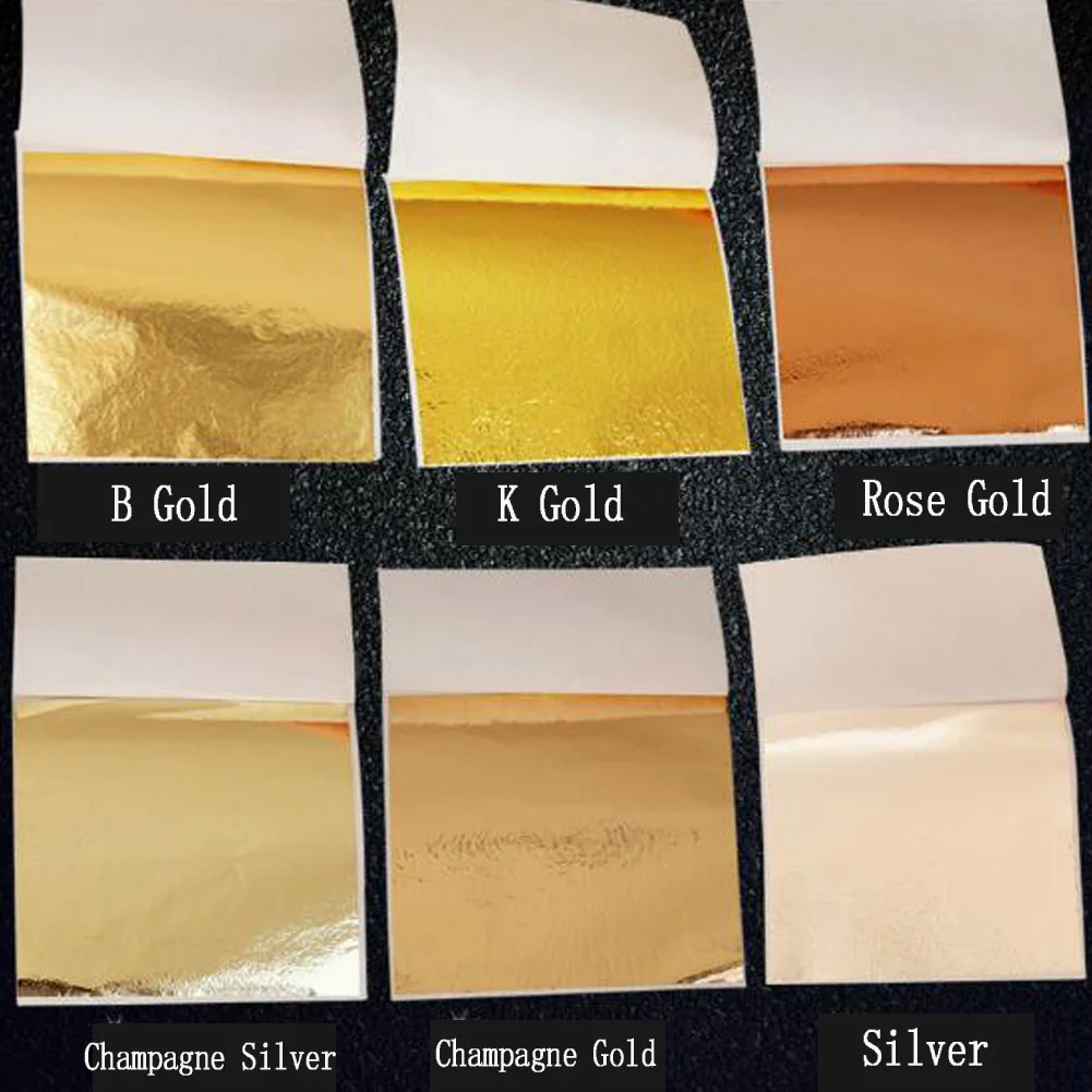About 50pcs Gold/Silver/Copper Foil Double Sided Paper Adhesive Wall Border Gilding DIY Crafts Home And Decoration Wall Sticker