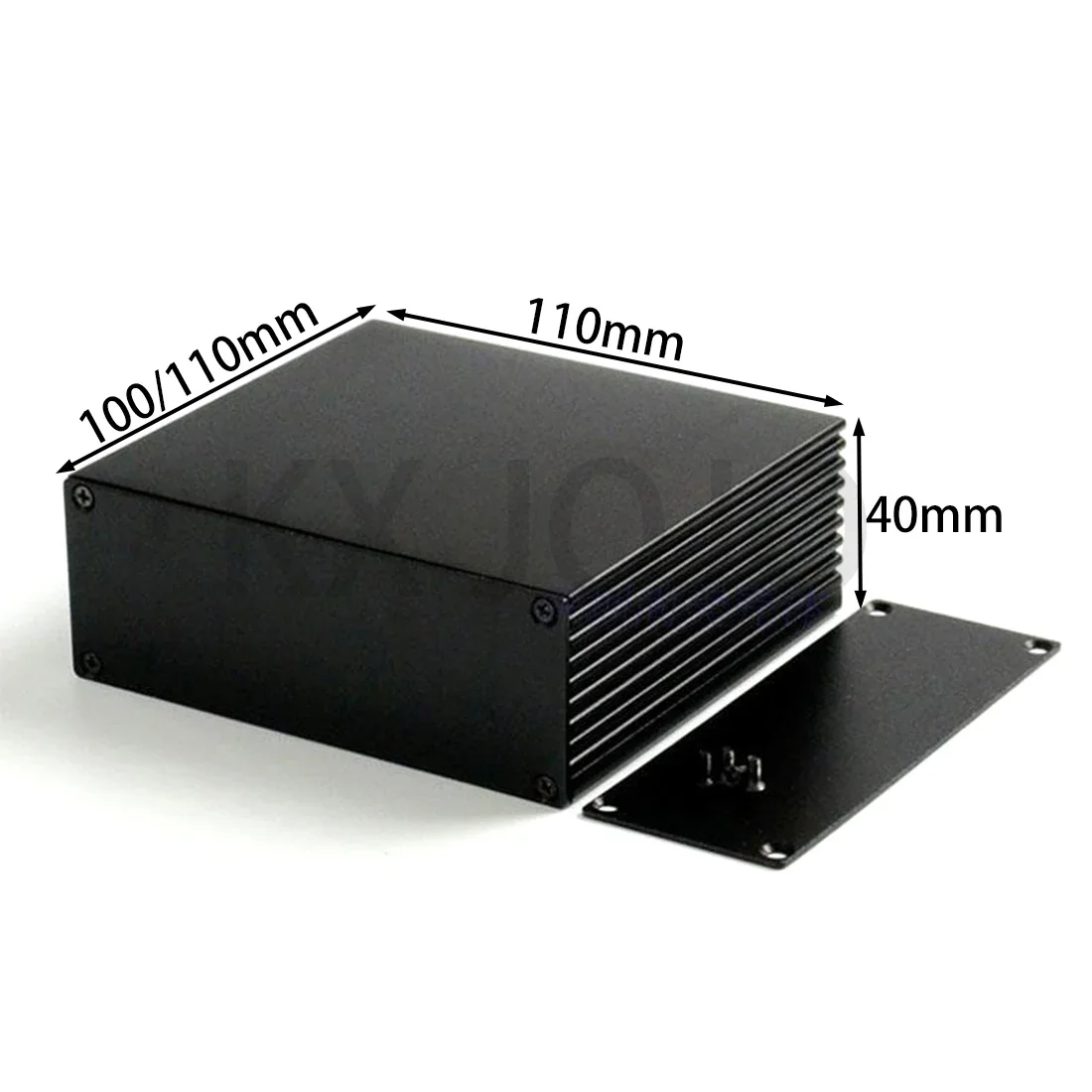 Aluminum Enclosure 110*40*100/110mm Split Box Electronic Project PCB Instrument Black DIY Power Supply