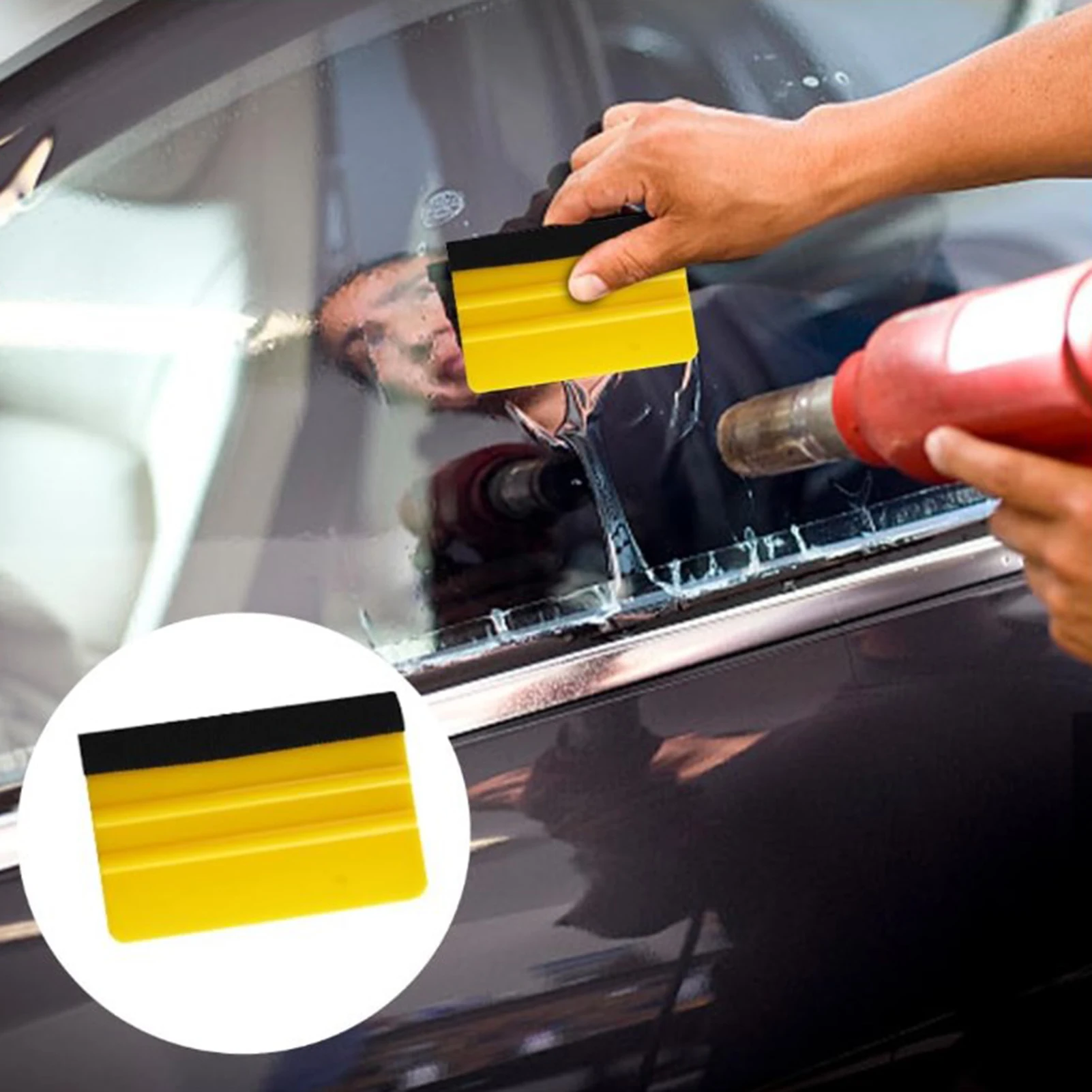 Plastic Sticker Scraper Board Anti-scratch Car Body Color Film Scraper Work on Cars Windows Trucks