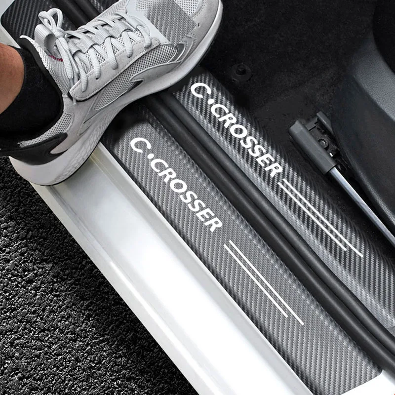 Car Sill Protector Decoration Sticker modelY Welcome Pedal Protection Strip For Citroen Crosser Auto Accessories Anti Scratch