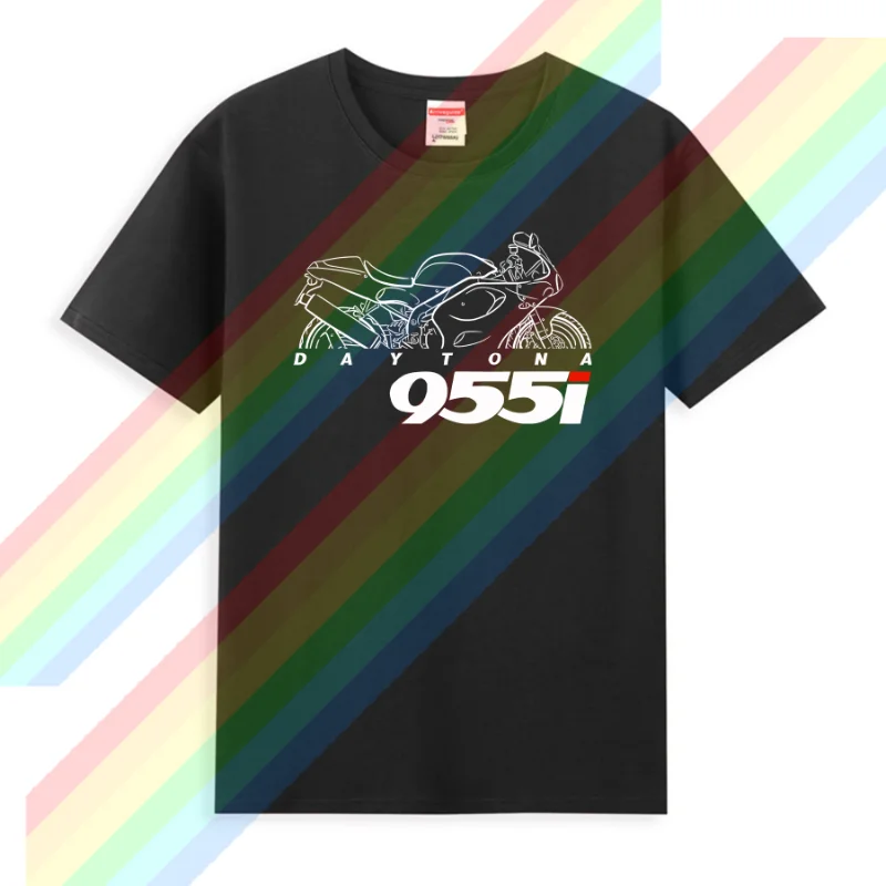 2024 New Men T Shirt Casual T-shirt Triumphs Daytona 955 T595 955I 1997-2006 T-Shirt Graphic Summer Short Sleeves S-3XL Cool Tee
