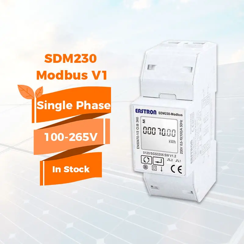 Growatt single phase Electricity meter SDM230 Modbus V1 pv sensor solar smart energy meters