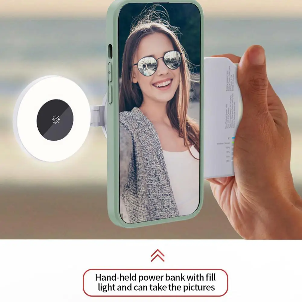 Mini Magnetic Pocket Light Universal Led Fill Light Phone Selfie Light For Magsafe Fill Light Accessories H7U8