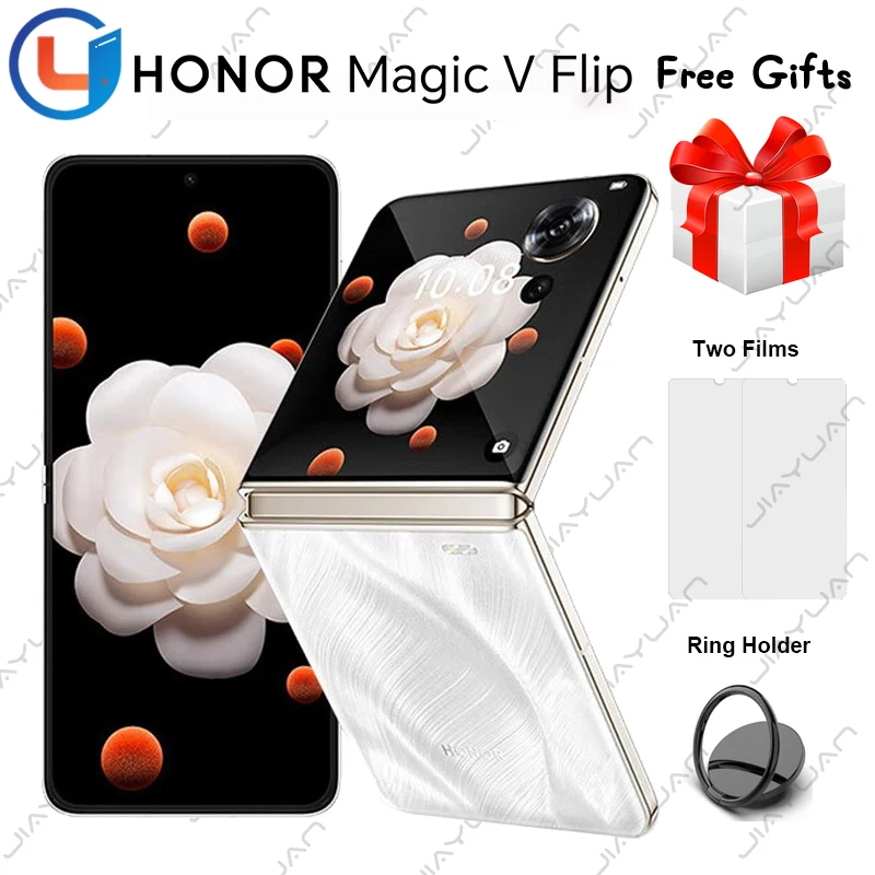 New Original Honor Magic V Flip 5G Foldable Phone 6.8" 120Hz Screen Snapdragon 8+ Gen 1 Camera 50MP Battery 4800mAh Smartph