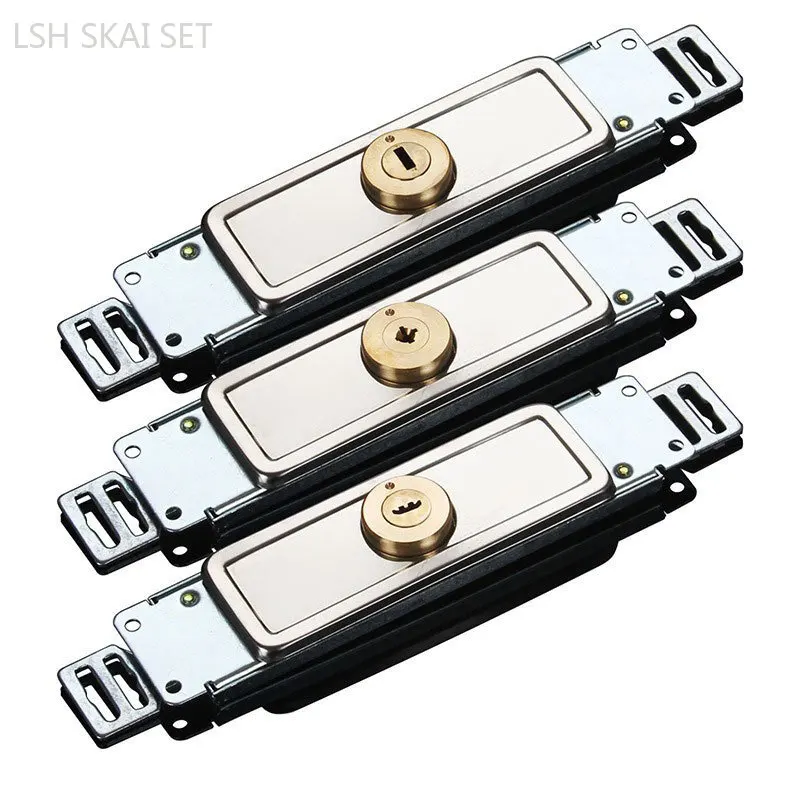 Roll Door Lock Shutter Gate Bottom Cross Anti-theft Middle Door Lock Strong and Durable Copper Cylinder Security Door Lock