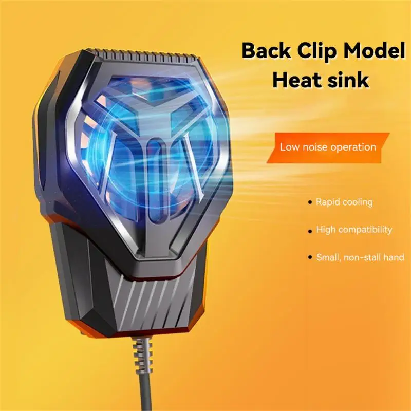 Mobile Phone Radiator Fast Cooling Mini Mobile Phone Accessories Phone Back Cooler Phone Game Cooler Heat Dissipation Plastic