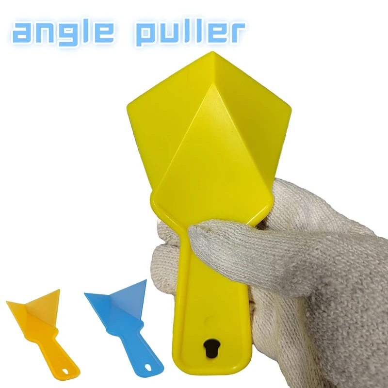 Plastic Angle Puller Wall Putty Spatula Diatom Mud Construction Right Angle Tool Paint Scraper Scraping Decoration Tool