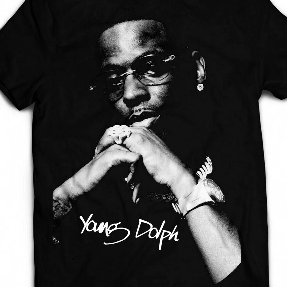 Young Dolph Signed Men T shirt Black All size S 5XL PK74