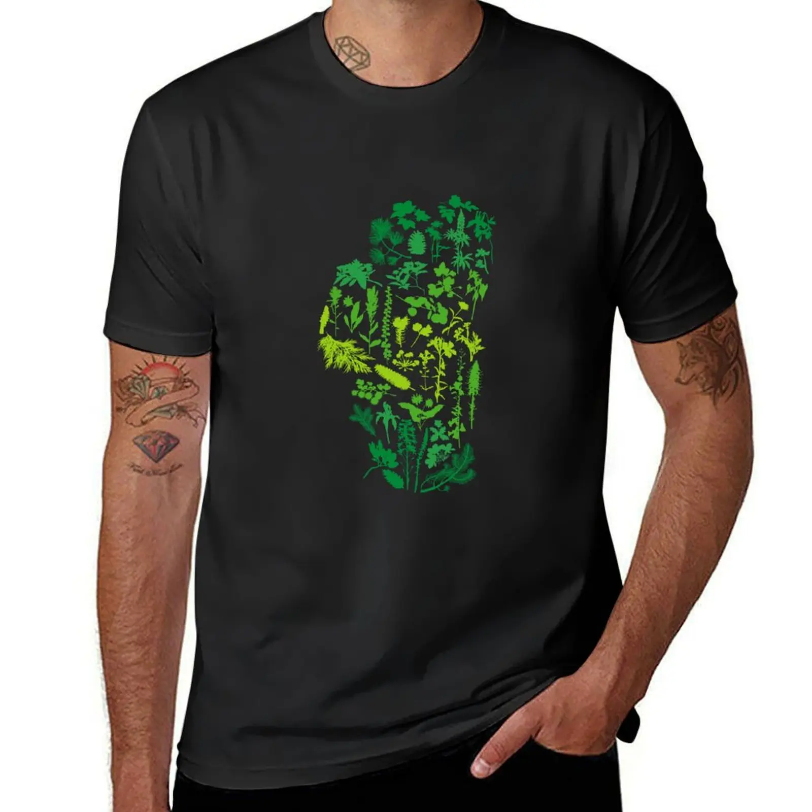 Lake Tahoe Plants - Green T-Shirt anime korean fashion t shirts for men