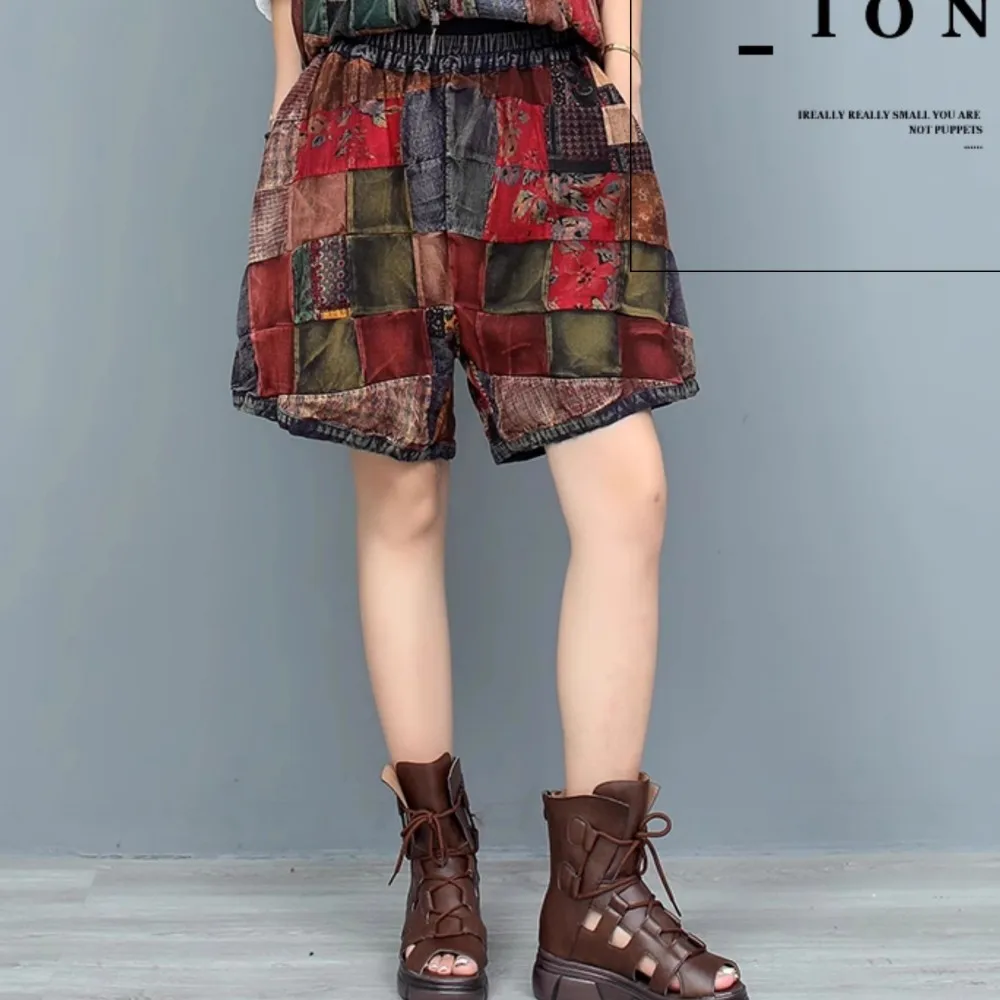 Heavy Industry Contrast Color Shorts Women 2024 Summer Fashion Short LX1709