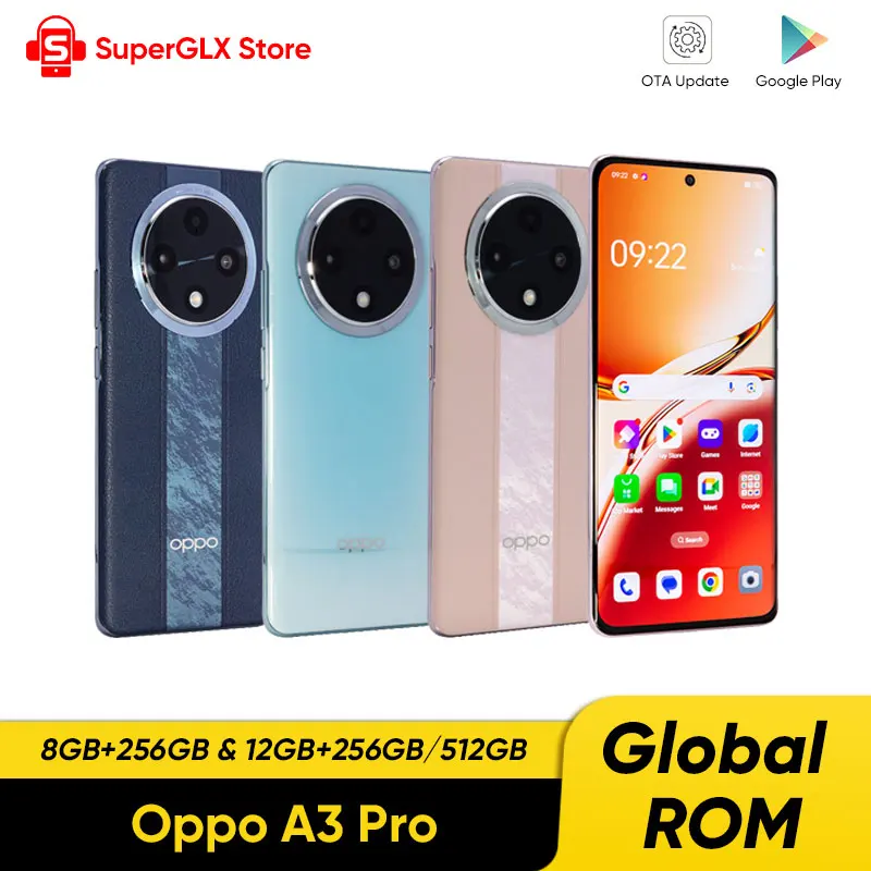 Global ROM OPPO A3 Pro 5G Smartphone Dimensity7050 6.7"120Hz OLED Screen 5000mAh Battery 67W SuperVOOC Charging 64MP Camera
