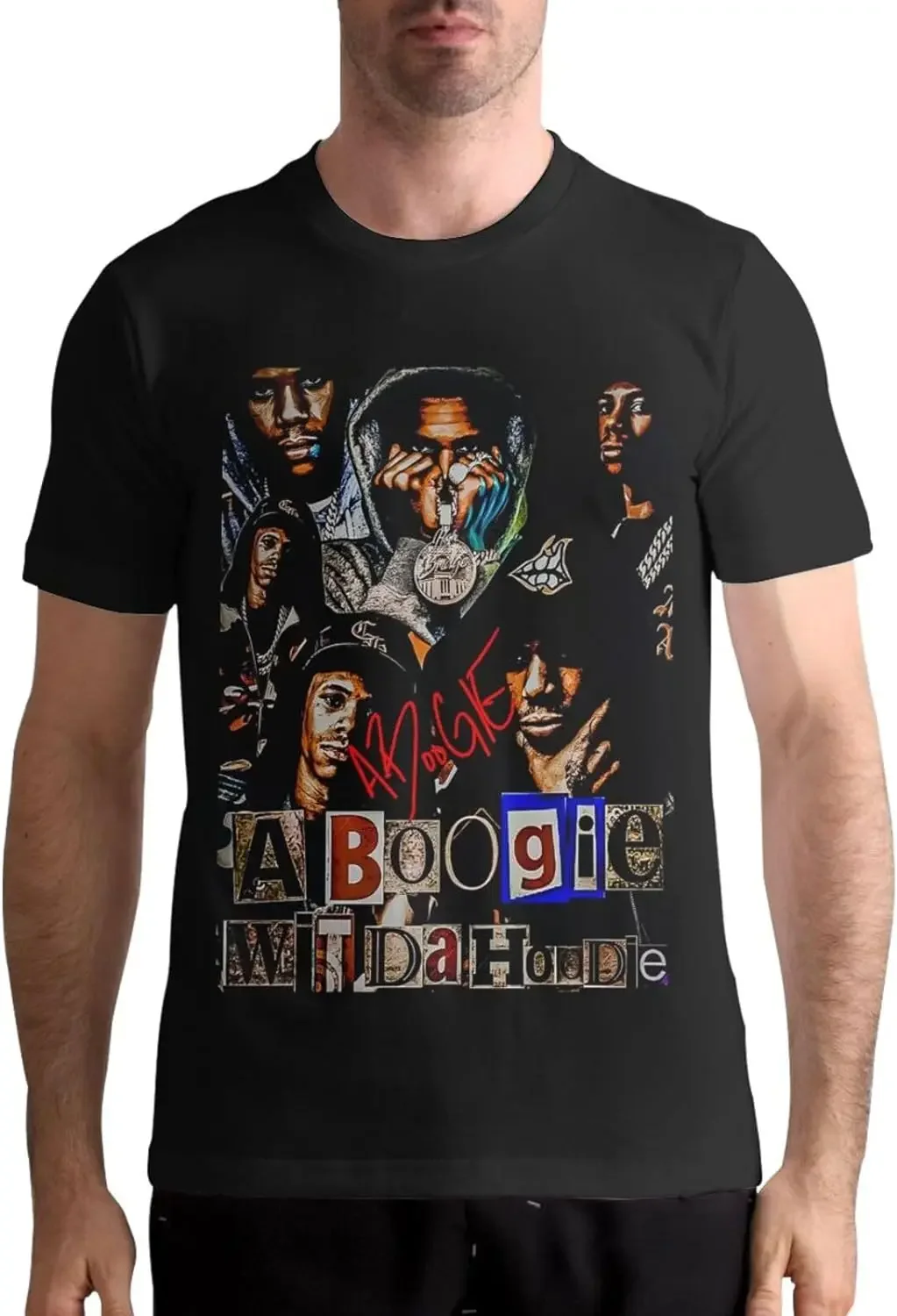 Men's Cotton T Shirts Round Neck Soft Funny Short Sleeve T-Shirt for Sports Leisure Party
