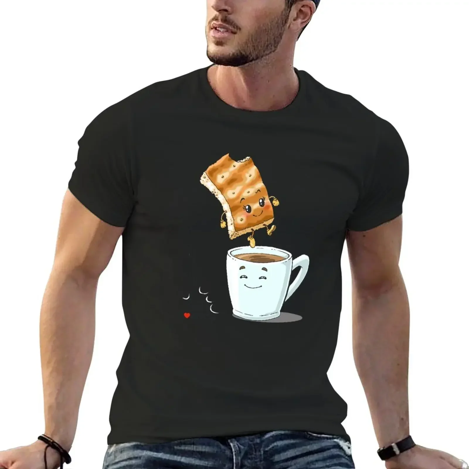 manga vintage anime clothes Focaccia Genovese - I love Genova T-Shirt harajuku men's t-shirts oversized t shirt men clothin