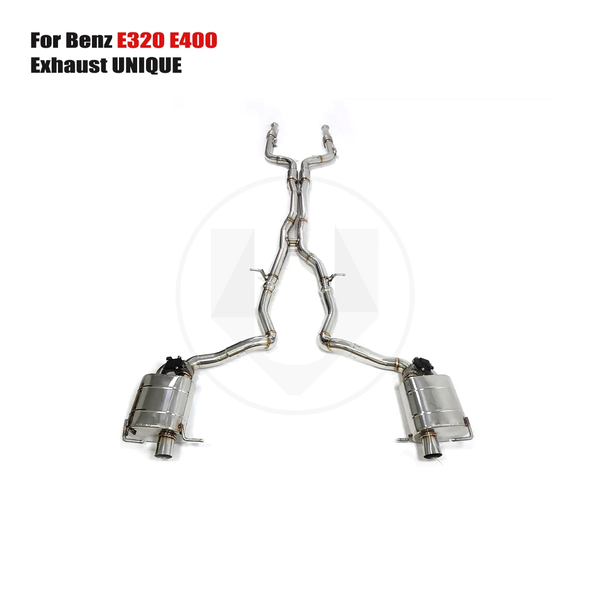 UNIQUE For 2017-2023 Benz w213 E320 E400 3.0T performance valve exhaust system ss304 exhaust muffler