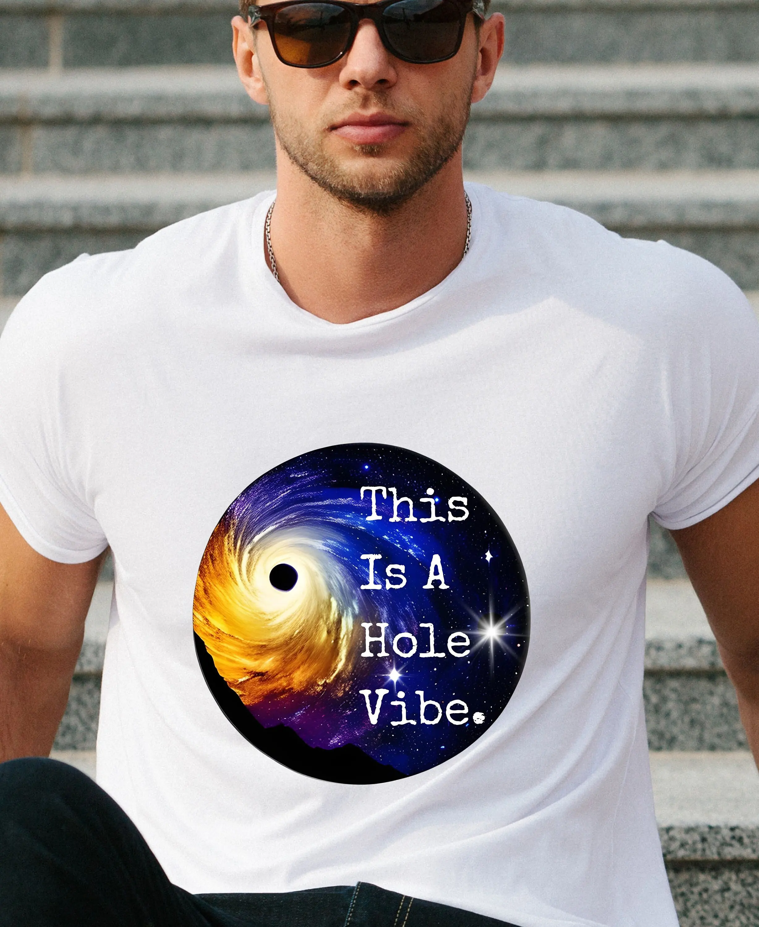 T Shirt Funny Black Hole Cosmic This Is A Whole Vibe Birthday Dad Fathers Day Mom