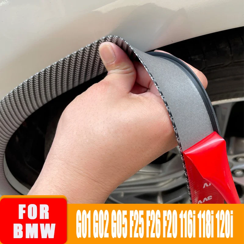 Car Leaf Board Wheel Eyebrow Protect Seal Trim Strip For BMW G01 G02 G05 F25 F26 F20 116i 118i 120i Exterior Styling Accessories