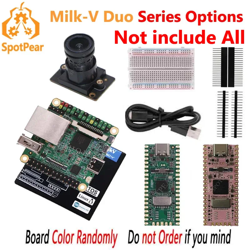 Milk-V Duo Series Options (Not All) Camera/ IO Board / 64MB / 256MB /Duo S 512MB CV1800B/SG2000/SG2002 RISC V Linux Board