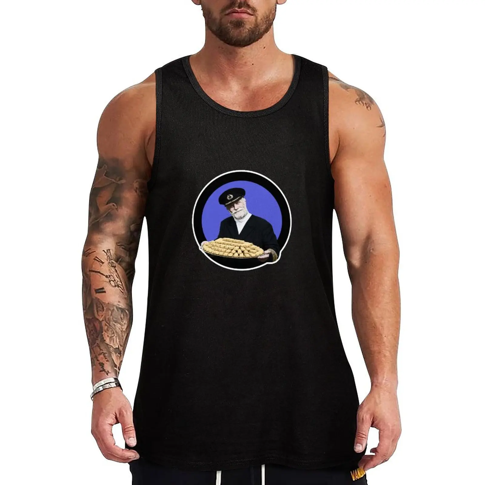 Fish fingers? Captain Birdseye from the seventies and eighties adverts Tank Top cool things bodybuilding Men's sports t-shi