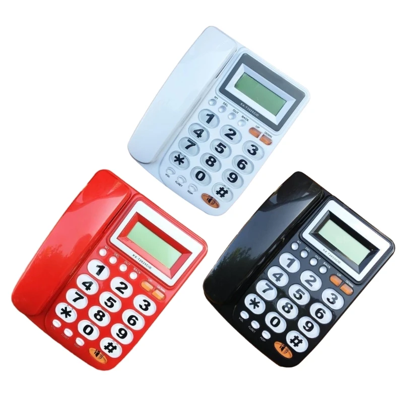 KX-T2025 Home Telephone Corded Landline Phone with Caller Display, Noise Cancelling Last Number Redial Speed dial