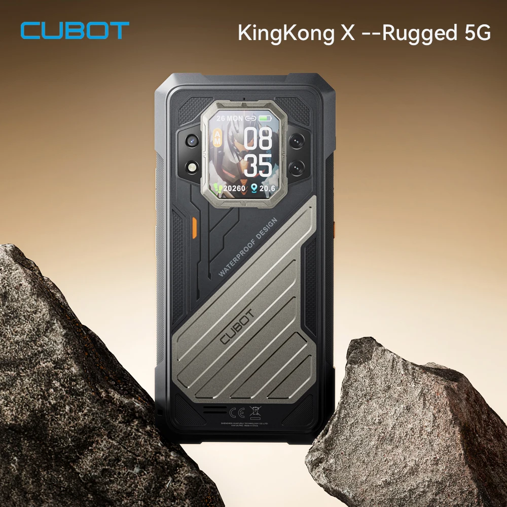 CUBOT KINGKONG X 5G Rugged Smartphone 6.583"120Hz Screen 32GB RAM+256 /512GB ROM 10200mAh NFC Fingerprint Android 14 Smart 