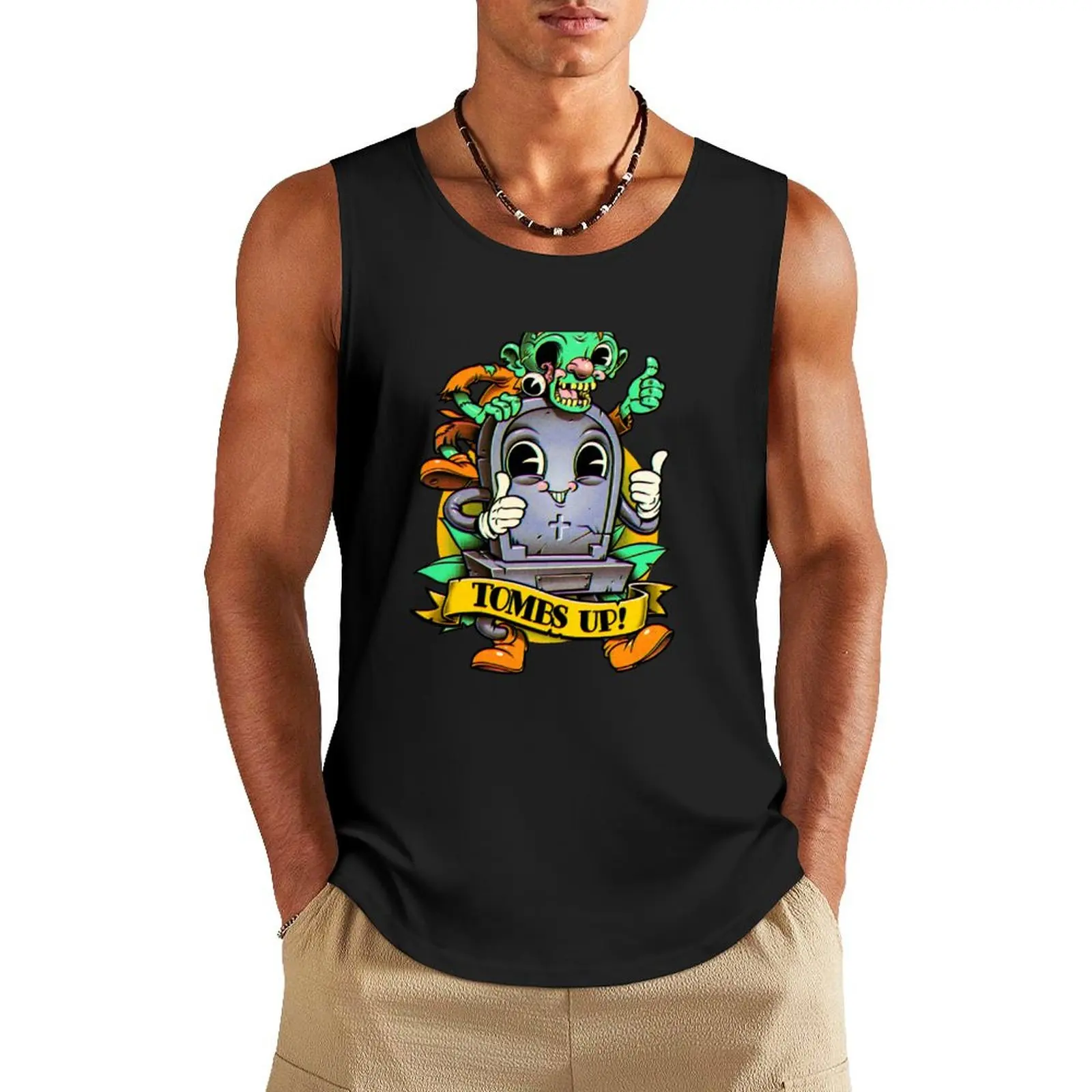 Tombs Up Tank Top Bodybuilding clothing man t-shirt for men gym t-shirts
