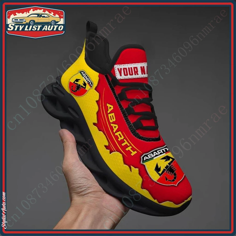 Abarth Sports Shoes For Men Big Size Men's Sneakers Casual Running Shoes Unisex Tennis Lightweight Male Sneakers Custom Log