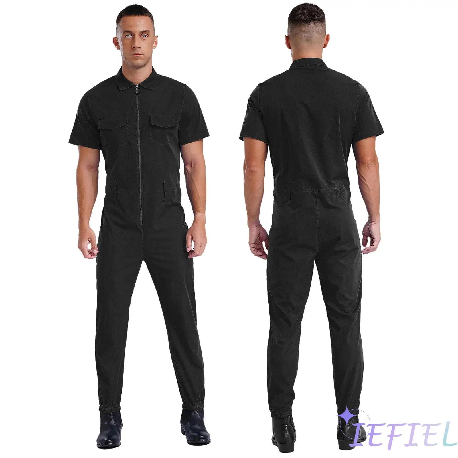 Men's New Trend Work Daily Wear Coverall Casual Retro Overalls Street Wear Cargo Rompers Tooling Jumpsuits with Pockets XXX