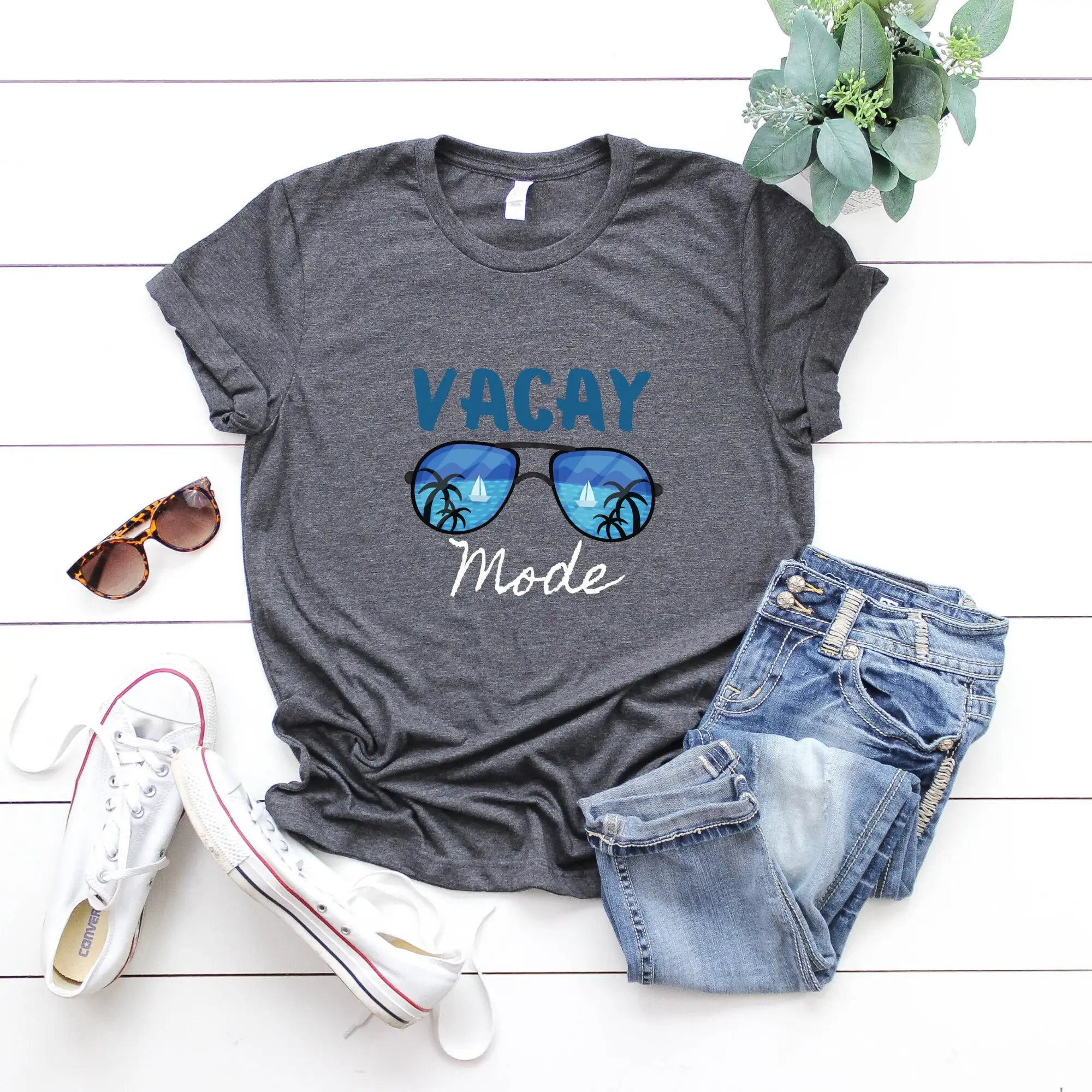 Vacay Mode T Shirt Vacation Camping Travel Adventure Road Trip Lover
