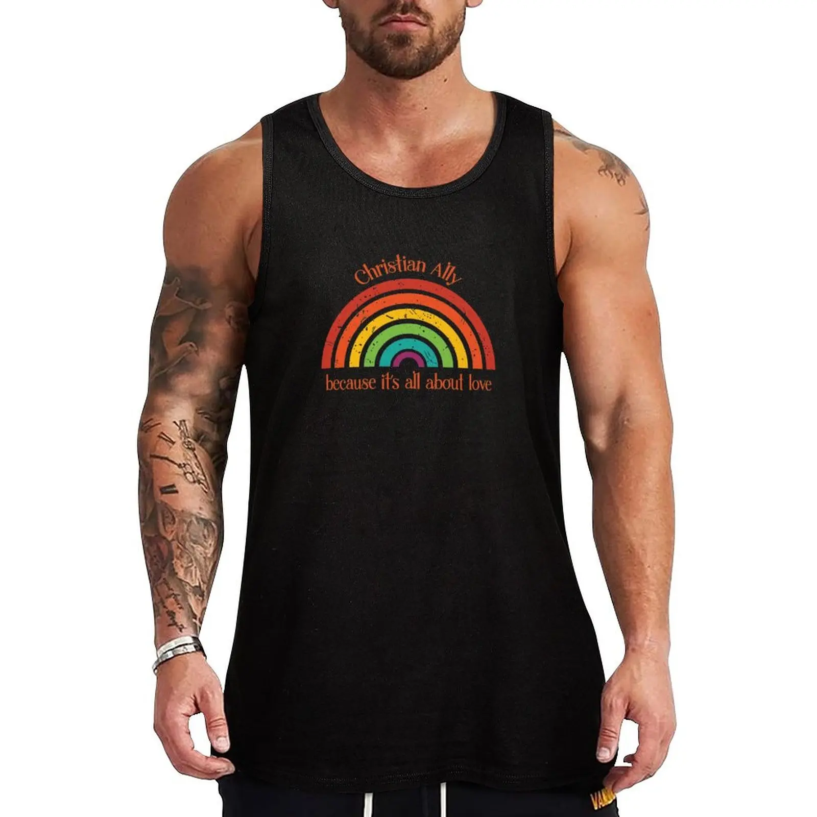Christian Ally Tank Top Man clothes for gym summer