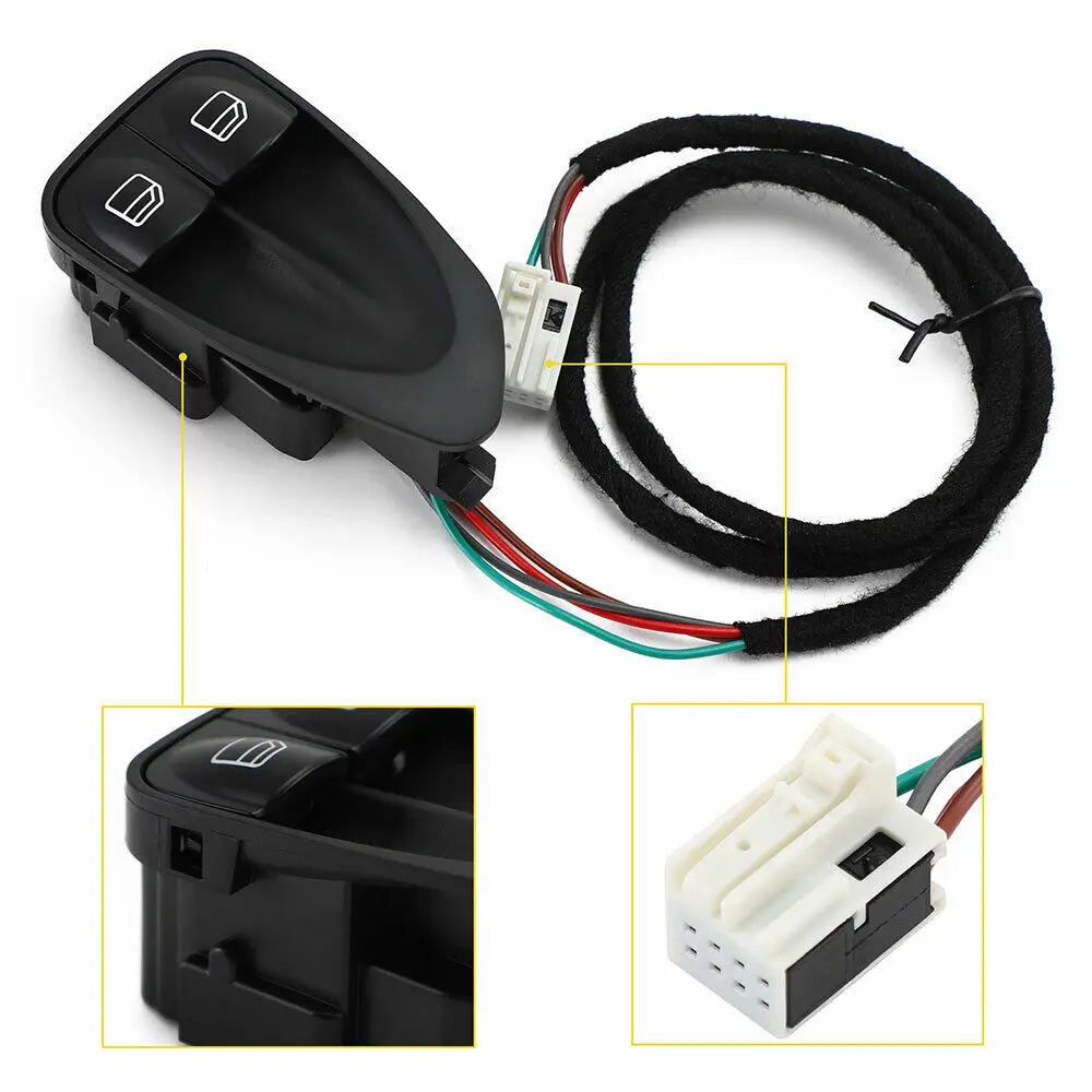 The power left door and window switch is suitable for Mercedes Benz R230 SL SL500 SL550 2308211351-