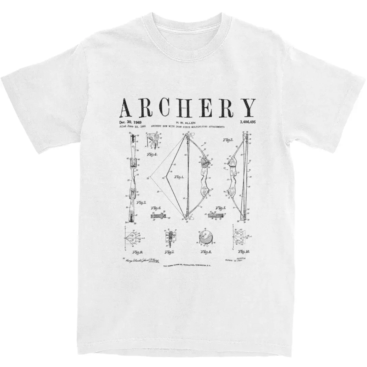 Men Women Archery Compound Bow Drawing T-Shirts Apparel Novelty 100% Cotton T Shirt Tee Clothing Classic