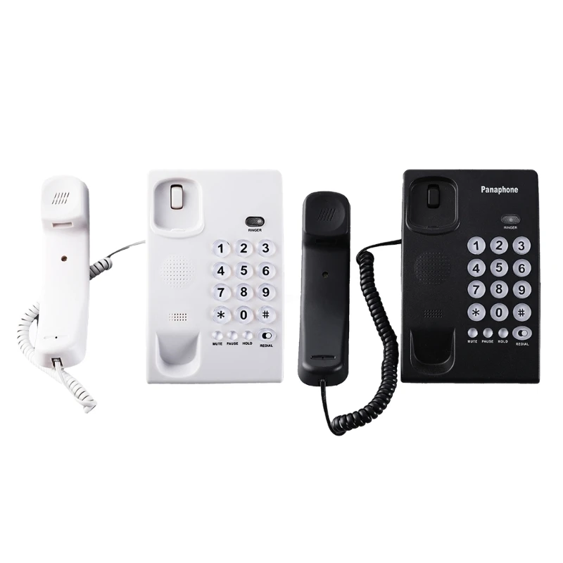 Big Button Telephone Fixed Landline Phone with Redial Corded Telephone Not Need Battery for Home Hotel Offices