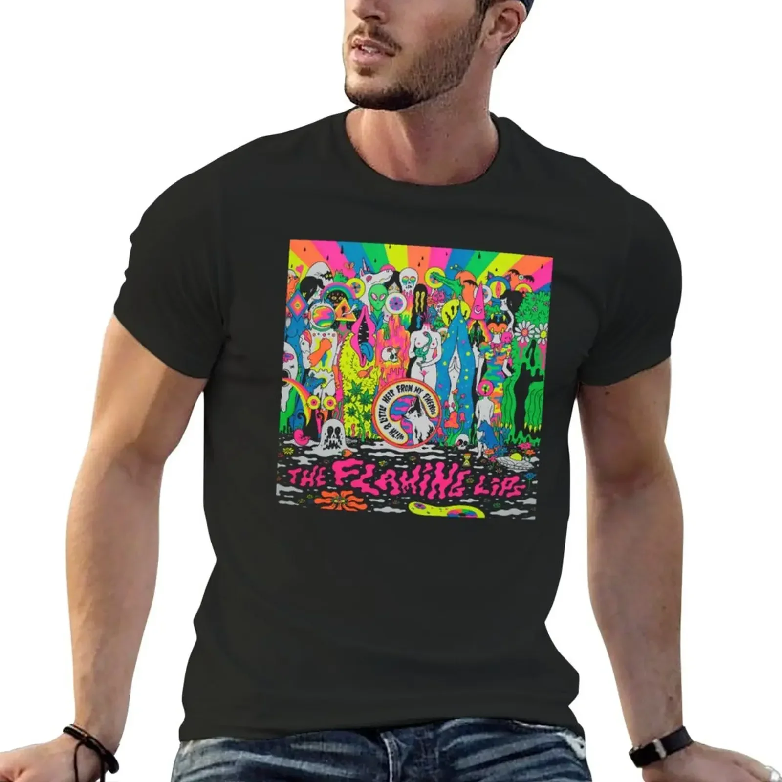 THE FLAMING LIPS T-Shirt vintage summer clothes shirts graphic tees plain t shirts men