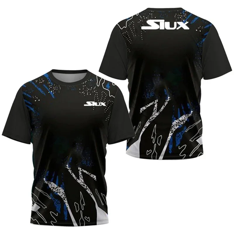 2024 New Men's Quick Dry T-shirt Summer Running Sweatshirt Short Sleeve Breathable Badminton Tennis Volleyball Sports Tops