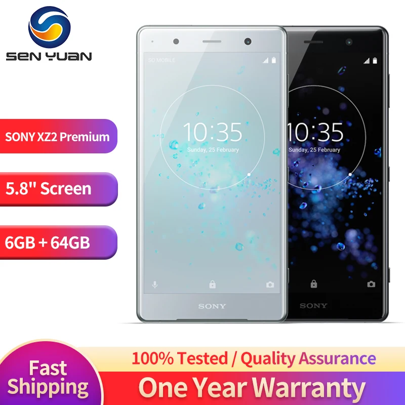 Sony Xperia XZ2 Premium SO-04K H8166 4G Mobile Phone 5.8 6GB+64GB Single/Dual SIM 19MP CellPhone Octa-Core Original XZ2 premium