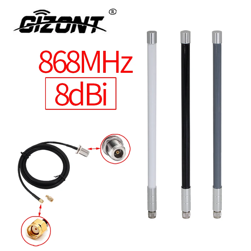 Outdoor LoRa 868MHz 915MHz Hotspot Antenna N-Male Connector Outdoor Waterproof Fibreglass Aerial For Helium Hotspot HNT Miner